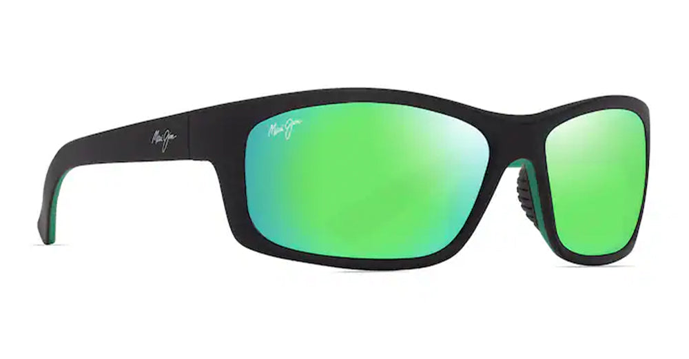  MAUI GREEN - nylon - shape Squared - Black - EYEWEAR - SUNGLASSES - Unisex,Uomo,Donna,Women,Men - lens Green - Made In Japan