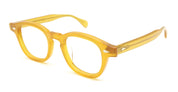 Ottica Mondello Roma - Julius Tart - JTPL-101S - AR 44X24 - VINTAGE YELLOW RX - Acetate - shape Panto - yellow - EYEWEAR - EYEGLASSES - Unisex,Uomo,Donna,Women,Men - lens Clear - Made In Japan