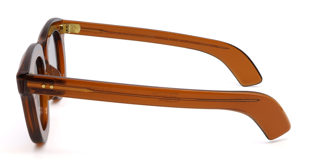 Ottica Mondello Roma - Max Pittion - MXPL-003H - CASSE - FRENCH BEER DARK / LIGHT GREY LENS - Acetate - shape Wellington - brown - EYEWEAR - SUNGLASSES - Unisex,Uomo,Donna,Women,Men - lens light grey - Made In Japan