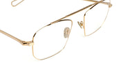 Ottica Mondello Roma - Ahlem - AHL.000956.OPT - New York - Champagne Gold RX - Metal - shape Squared - Gold - EYEWEAR - EYEGLASSES - Unisex,Uomo,Donna,Women,Men - lens Clear - Made In France