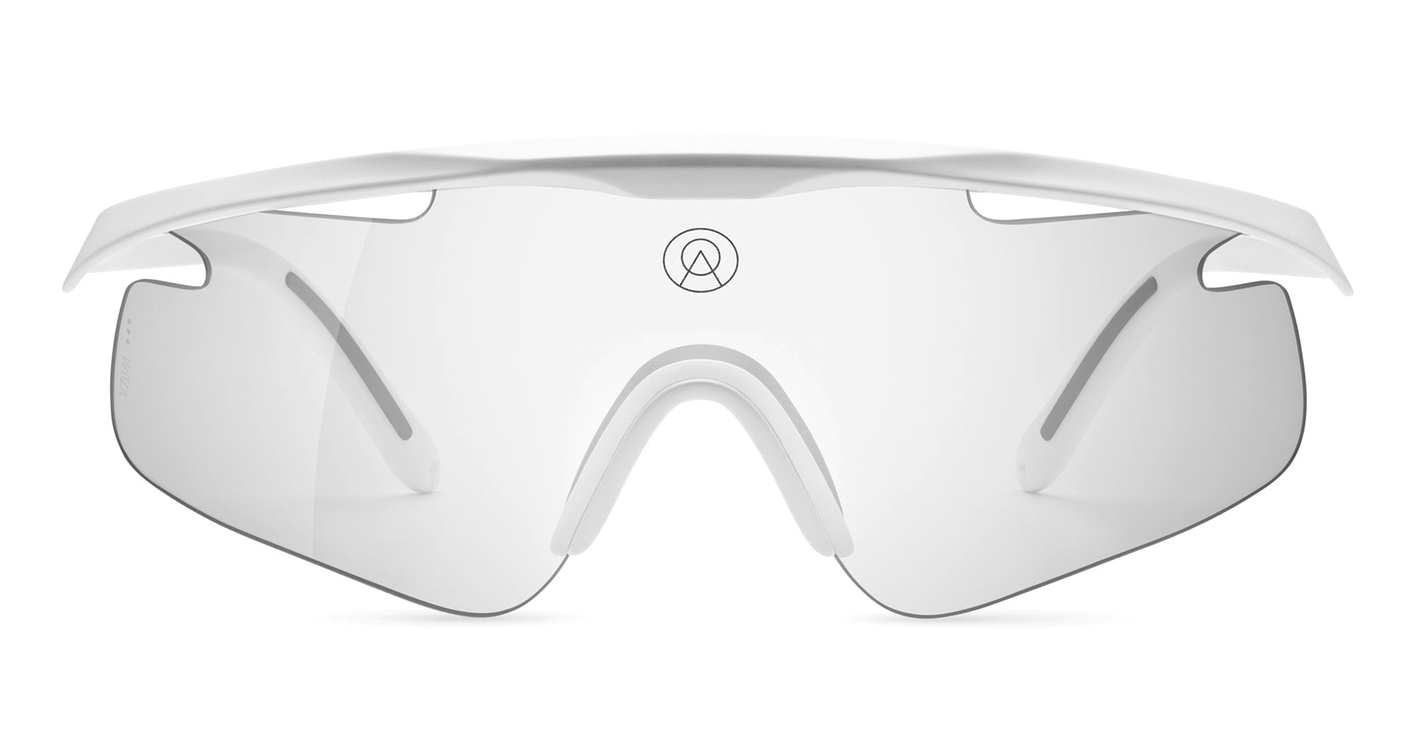  VZUM SUPER ALU - Tr90 - shape Mask - White - EYEWEAR - SUNGLASSES - Unisex,Uomo,Donna,Women,Men - lens Grey - Made In Italy