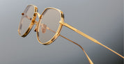 Ottica Mondello Roma - Jacques Marie Mage - JMMTN-120 - HARTANA - DORSET - beta titanium - shape Round - Gold - EYEWEAR - EYEGLASSES - Unisex,Uomo,Donna,Women,Men - lens yellow - Made In Japan