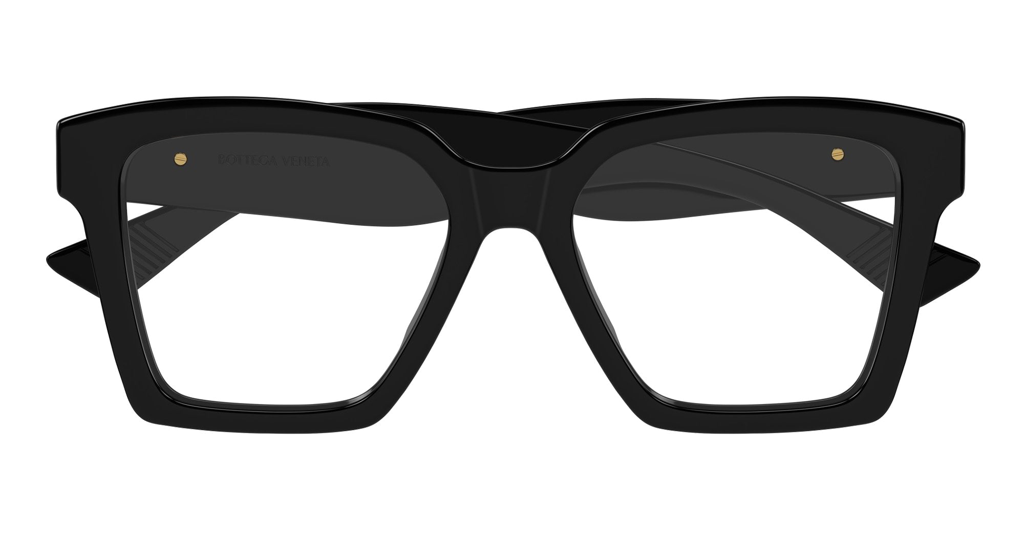 Ottica Mondello Roma - Bottega Veneta - BV1458O-001 - BV1458O-001 - BLACK RX - Acetate - shape Squared - Black - EYEWEAR - EYEGLASSES - Donna,Women - lens Clear - Made In Italy