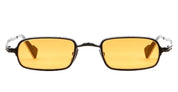 Ottica Mondello Roma - Kuboraum - KRSZ18BMS00000YL - MASK Z18 BMS - MATTE BLACK - metal, acetate - shape Rectangular - Black - EYEWEAR - SUNGLASSES - Unisex,Uomo,Donna,Women,Men - lens orange - Made In Italy