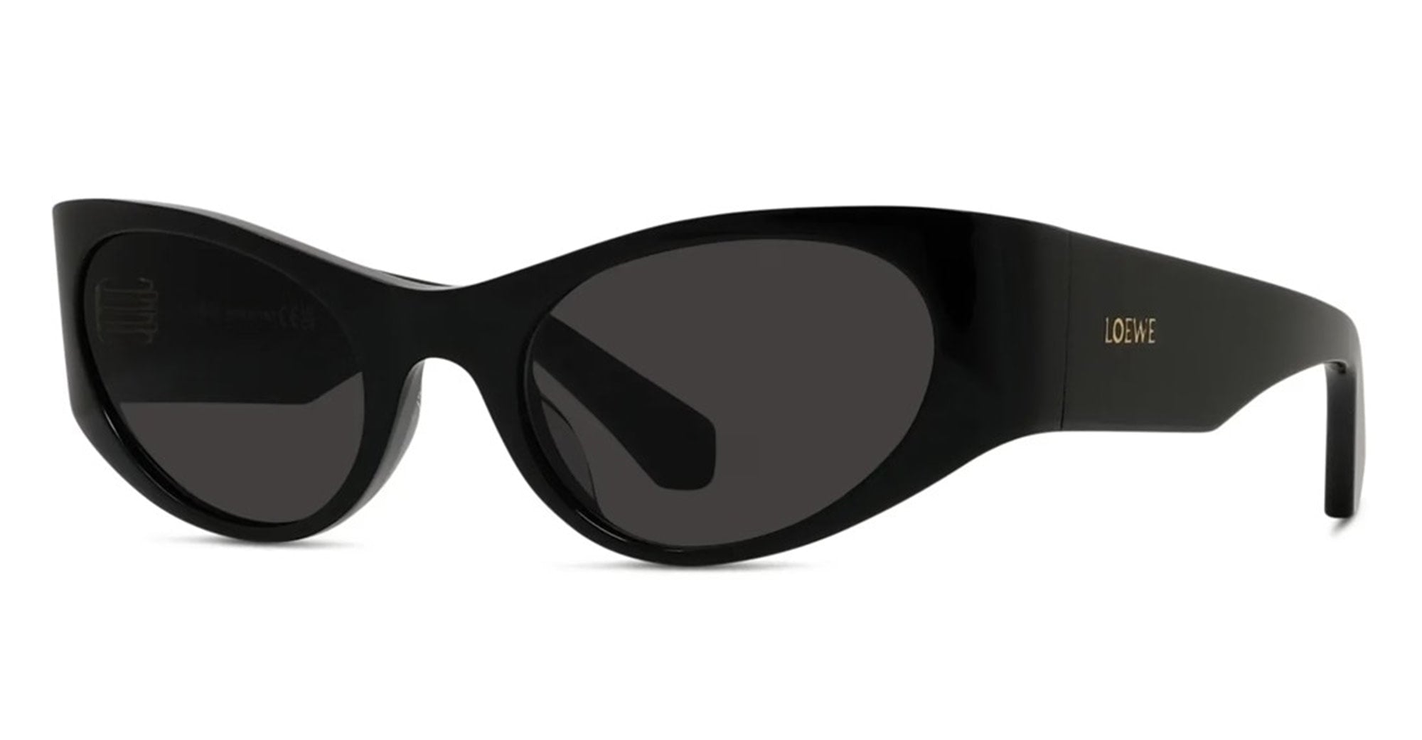 Ottica Mondello Roma - Loewe - LW40196U5301A - SIGNATURE BLACK CAT-EYE SUNGLASSES - Acetate - shape Cat-eye - Black - EYEWEAR - SUNGLASSES - Donna,Women - lens Grey - Made In Italy