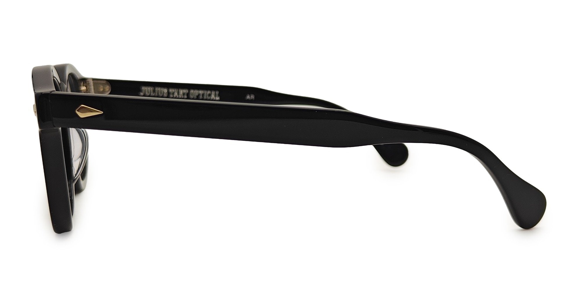 Ottica Mondello Roma - Julius Tart - JTPL-003A-RX - AR X NEIGHBORHOOD 48X22 - BLACK RX - Acetate - shape Panto - Black - EYEWEAR - EYEGLASSES - Unisex,Uomo,Donna,Women,Men - lens Clear - Made In Japan