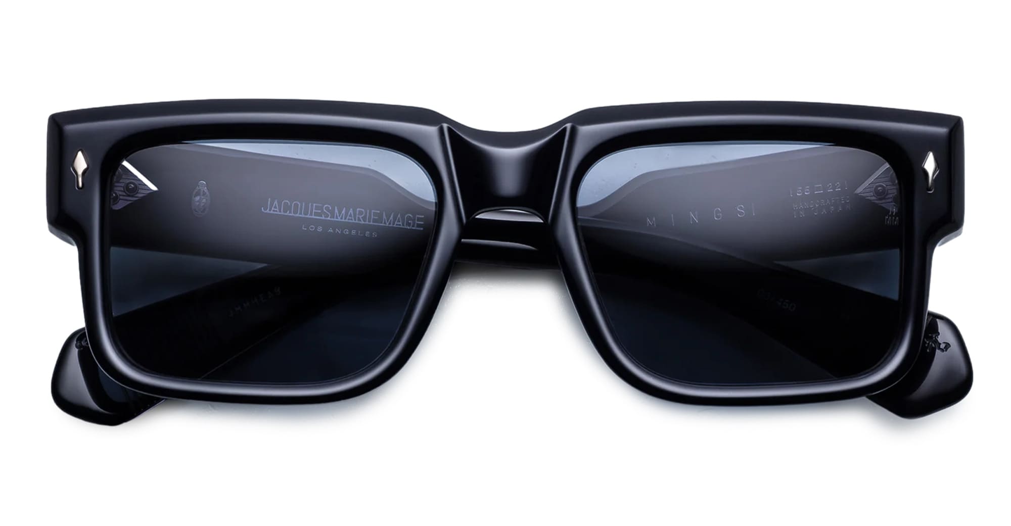 Ottica Mondello Roma - Jacques Marie Mage - JMMHE-A8 - HEMMINGS - LAQUER - Acetate - shape Squared - blue - EYEWEAR - SUNGLASSES - Unisex,Uomo,Donna,Women,Men - lens Blue - Made In Japan