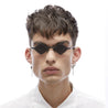 Ottica Mondello Roma - Kuboraum - KRSZ14BM0000002Y - MASK Z14 - BLACK MATT - metal, acetate - shape   - Black - EYEWEAR - SUNGLASSES - Uomo,Men - lens dark grey - Made In Italy