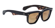 Ottica Mondello Roma - Jacques Marie Mage - JMMHYS-15A - HYANNIS - NOIR 15 - Acetate - shape Rectangular - Black - EYEWEAR - SUNGLASSES - Unisex,Uomo,Donna,Women,Men - lens brass - Made In Japan