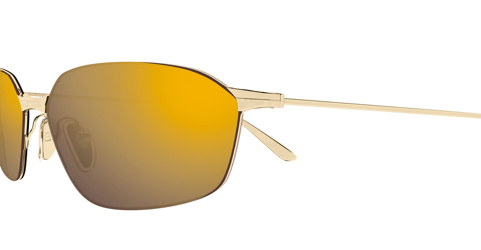 Ottica Mondello Roma - Balenciaga - BB0412S-004 - BB0412S-004 - GOLD - Metal - shape Oval - Gold - EYEWEAR - SUNGLASSES - Donna,Women - lens Gold - Made In Italy