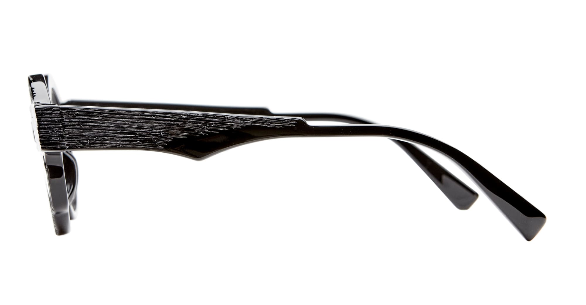 Ottica Mondello Roma - Kuboraum - KROK32BS00SO00OP - MASK K32 - BLACK SHINE SOLAR RX - Acetate - shape  - Black - EYEWEAR - EYEGLASSES - Donna,Women - lens Clear - Made In Italy