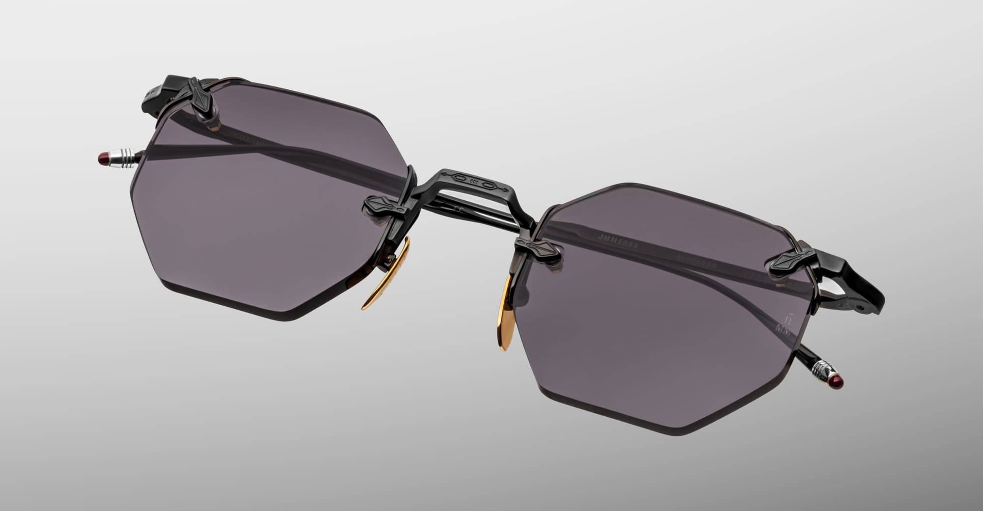 Ottica Mondello Roma - Jacques Marie Mage - JMMEO-88 - EL DORADO - BLACK - beta titanium - shape Octagonal - Black - EYEWEAR - SUNGLASSES - Unisex,Uomo,Donna,Women,Men - lens Black - Made In Japan
