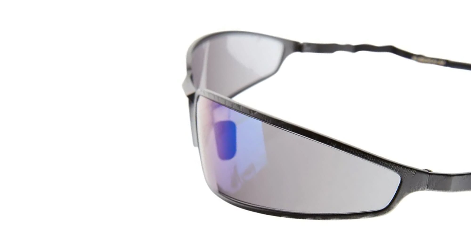 Ottica Mondello Roma - Kuboraum - KRSH34BM000000BT - MASK H34 BM - BLACK MATTE - Metal - shape Mask - Black - EYEWEAR - SUNGLASSES - Unisex,Uomo,Donna,Women,Men - lens Blue - Made In Italy