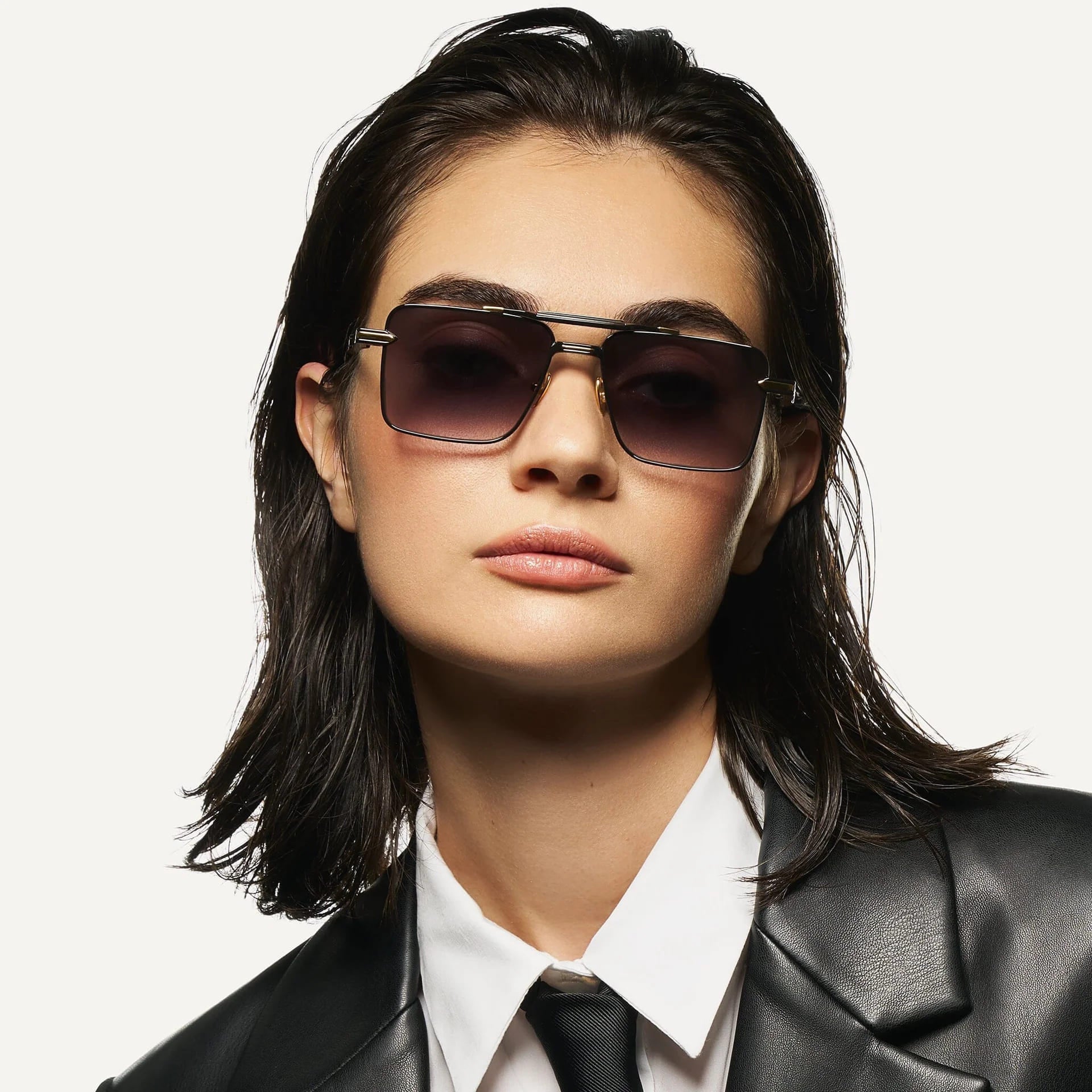 Ottica Mondello Roma - T HENRI - GMP - GTB - PULSAR - Titanium - shape Navigator - Black, gold - EYEWEAR - SUNGLASSES - Unisex,Uomo,Donna,Women,Men - lens Gradient grey - Made In Japan