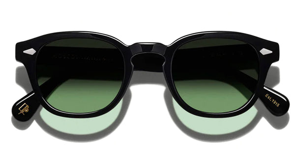 Moscot Lemtosh (46) - black / custom forest wood lens – Mondello 1962
