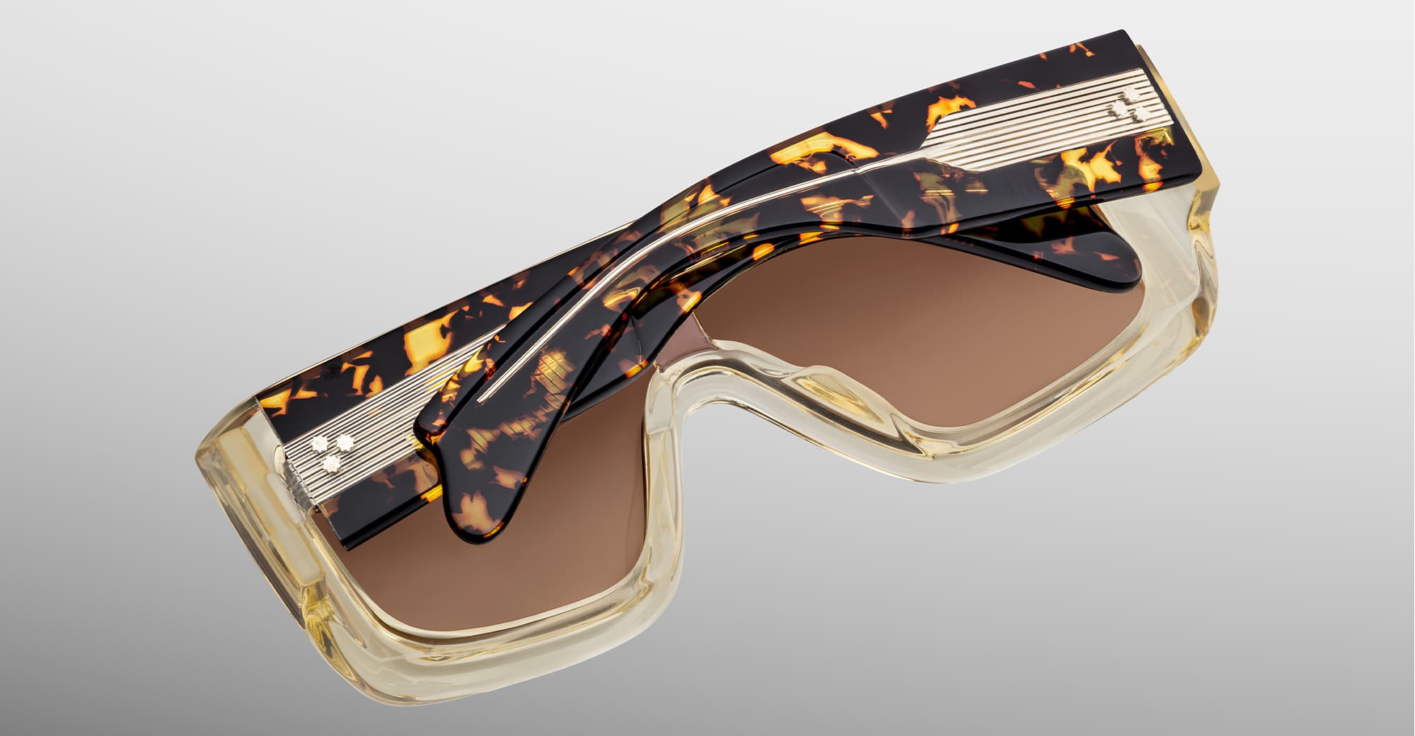 Ottica Mondello Roma - Jacques Marie Mage - JMMMK-03 - PAUSA - DUN - Acetate - shape Mask - Havana - EYEWEAR - SUNGLASSES - Unisex,Uomo,Donna,Women,Men - lens Brown - Made In Italy