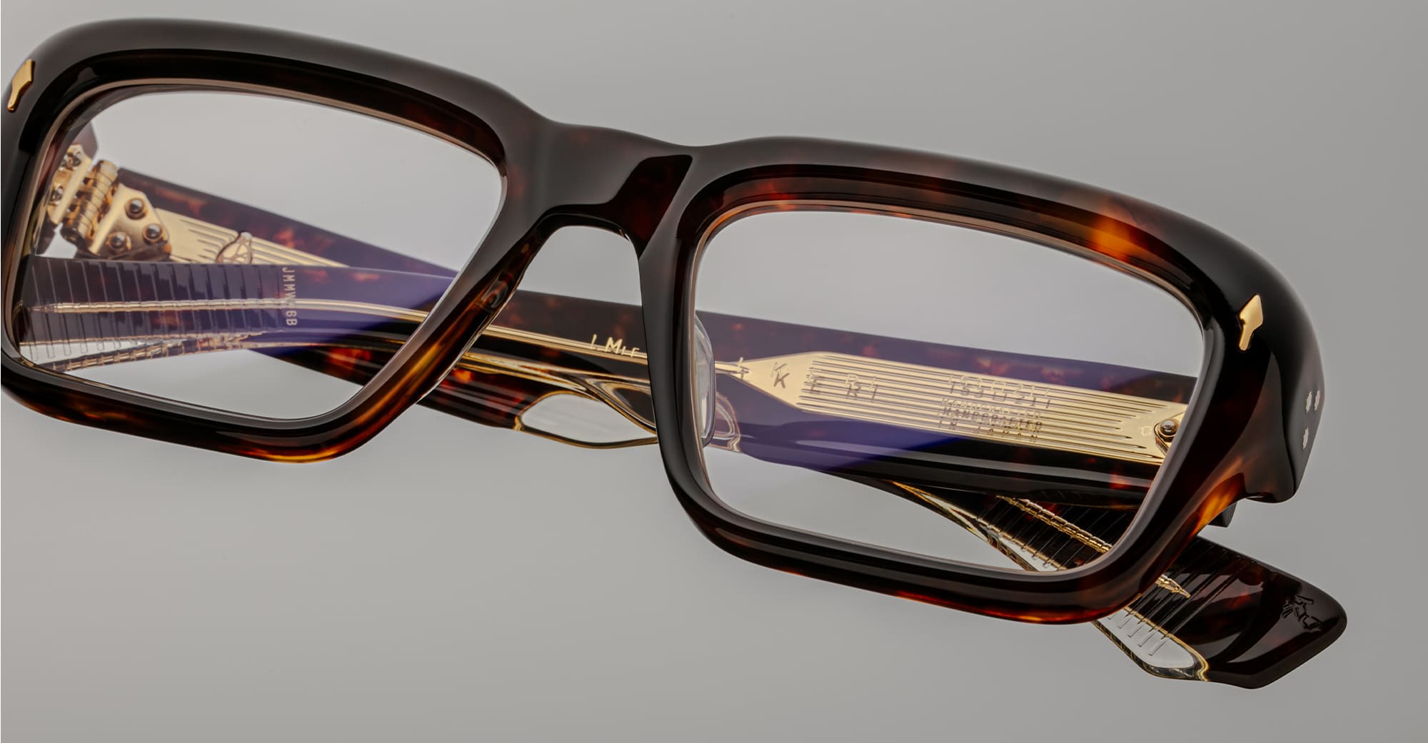 Ottica Mondello Roma - Jacques Marie Mage - JMMWKRX-6B - WALKER - HAVANA 6 RX - Acetate - shape Rectangular - Havana - EYEWEAR - SUNGLASSES - Uomo,Men - lens Clear - Made In Japan