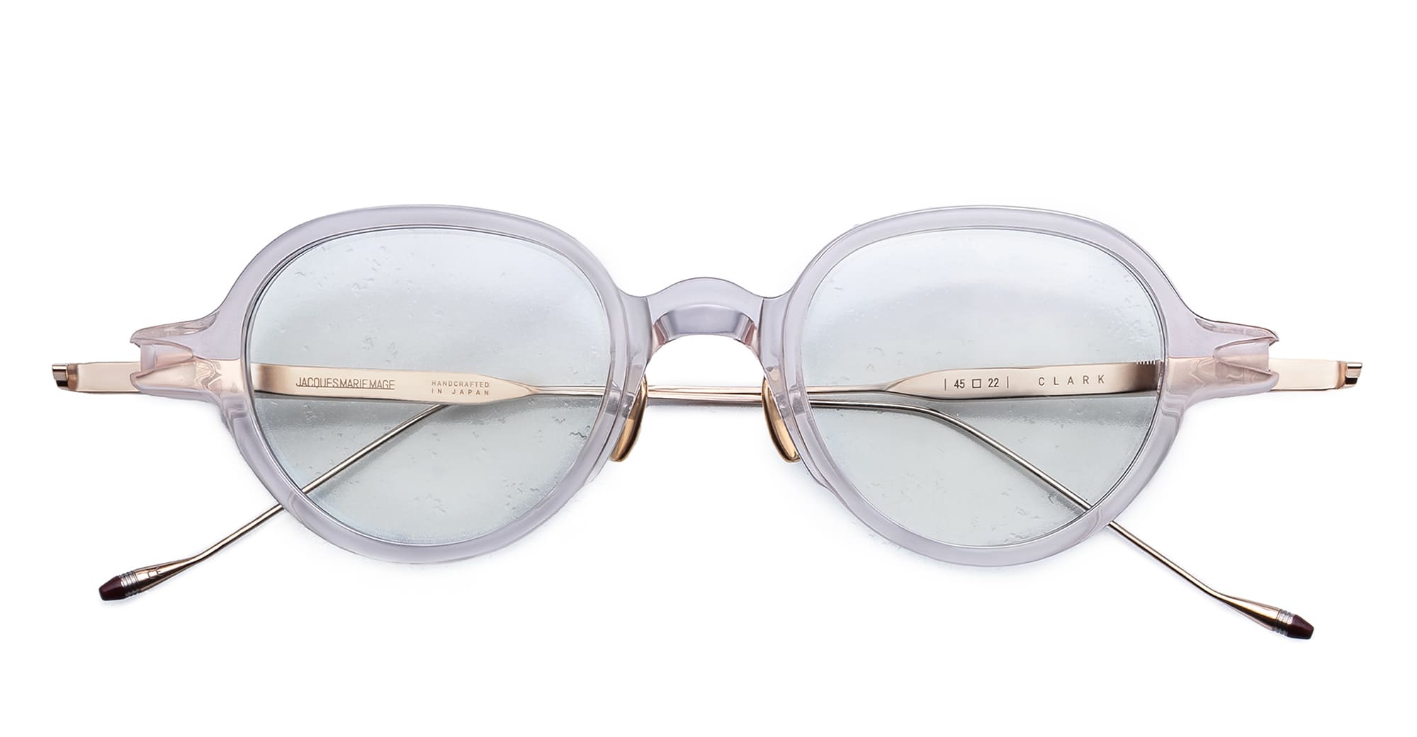Ottica Mondello Roma - Jacques Marie Mage - JMMCRVRX-5E - CLARK VU - CAMEO RX - Acetate, titanium - shape Round - pink - EYEWEAR - EYEGLASSES - Unisex,Uomo,Donna,Women,Men - lens Clear - Made In Japan