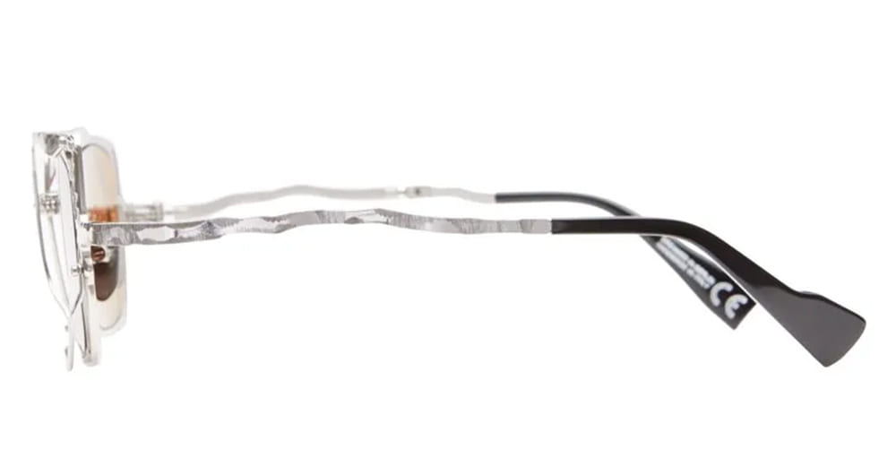 Ottica Mondello Roma - Kuboraum - KRSZ51SI0000002B - MASK Z51 SI - SILVER - metal, acetate - shape Squared - Silver - EYEWEAR - SUNGLASSES - Unisex,Uomo,Donna,Women,Men - lens Brown - Made In Italy
