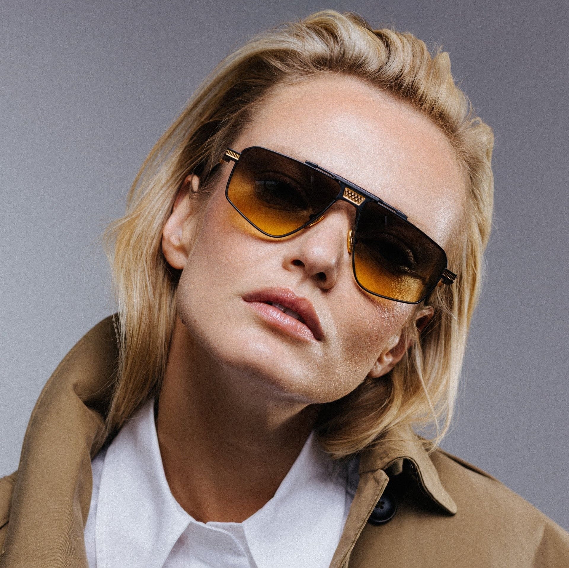Ottica Mondello Roma - T HENRI - DME-007 - DROPHEAD - ENVY - Titanium - shape Aviator - rose gold - EYEWEAR - SUNGLASSES - Unisex,Uomo,Donna,Women,Men - lens Gradient green - Made In Japan
