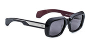 Ottica Mondello Roma - Jacques Marie Mage - JMMLD-6P - ALDO - BLOODSTONE - Acetate - shape Squared - Black, Red - EYEWEAR - SUNGLASSES - Unisex,Uomo,Donna,Women,Men - lens Grey - Made In Japan
