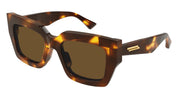 Ottica Mondello Roma - Bottega Veneta - BV1212S-005 - BV1212S-005 - HAVANA - Recycled acetate - shape  - Havana - EYEWEAR - SUNGLASSES - Donna,Women - lens  - Made In Italy