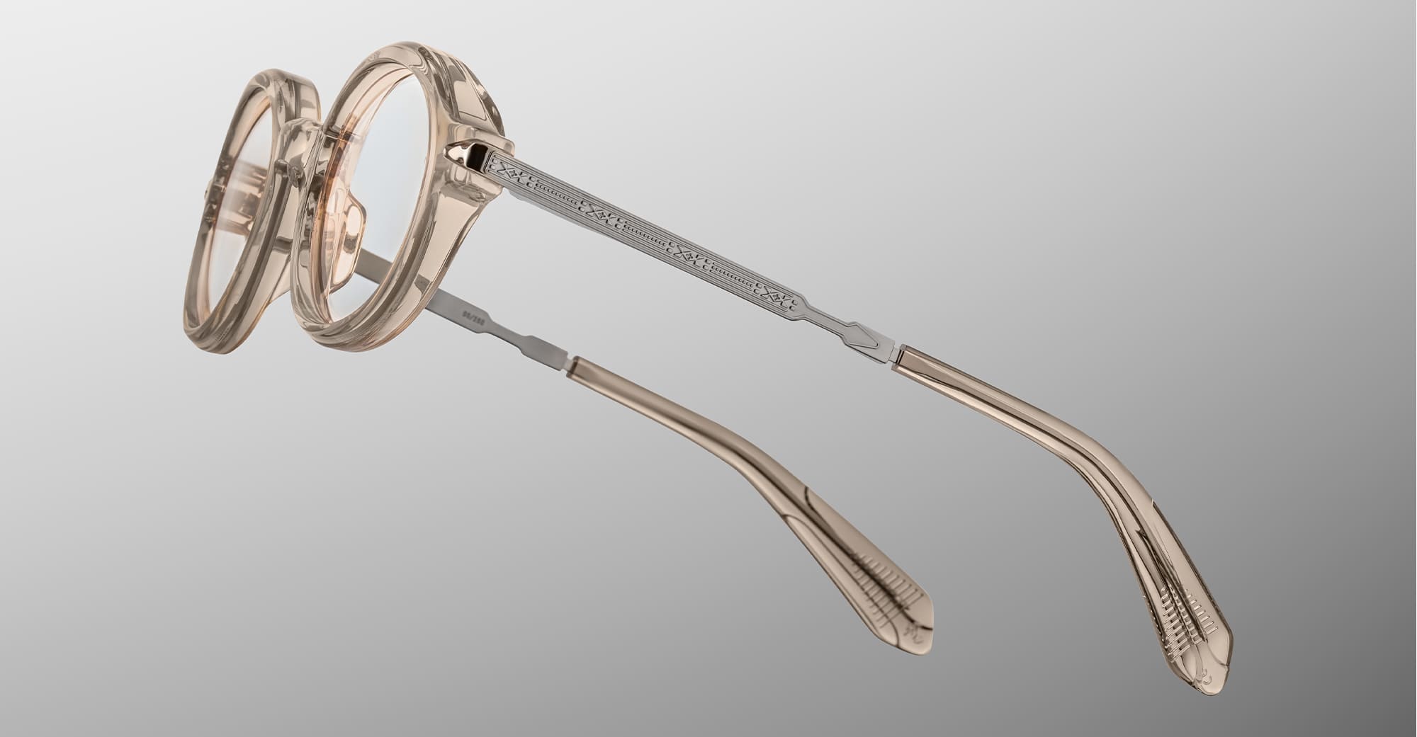 Ottica Mondello Roma - Jacques Marie Mage - JMMOGRX-76 - HARTIGAN - SAND RX - Acetate - shape Round - beige - EYEWEAR - EYEGLASSES - Unisex,Uomo,Donna,Women,Men - lens Clear - Made In Japan