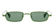 Ottica Mondello Roma - Kuboraum - KRSZ18HB000000FE - MASK Z18 HB - HAMBURGER BANHOFF - metal, acetate - shape Rectangular - green - EYEWEAR - SUNGLASSES - Unisex,Uomo,Donna,Women,Men - lens Green - Made In Italy