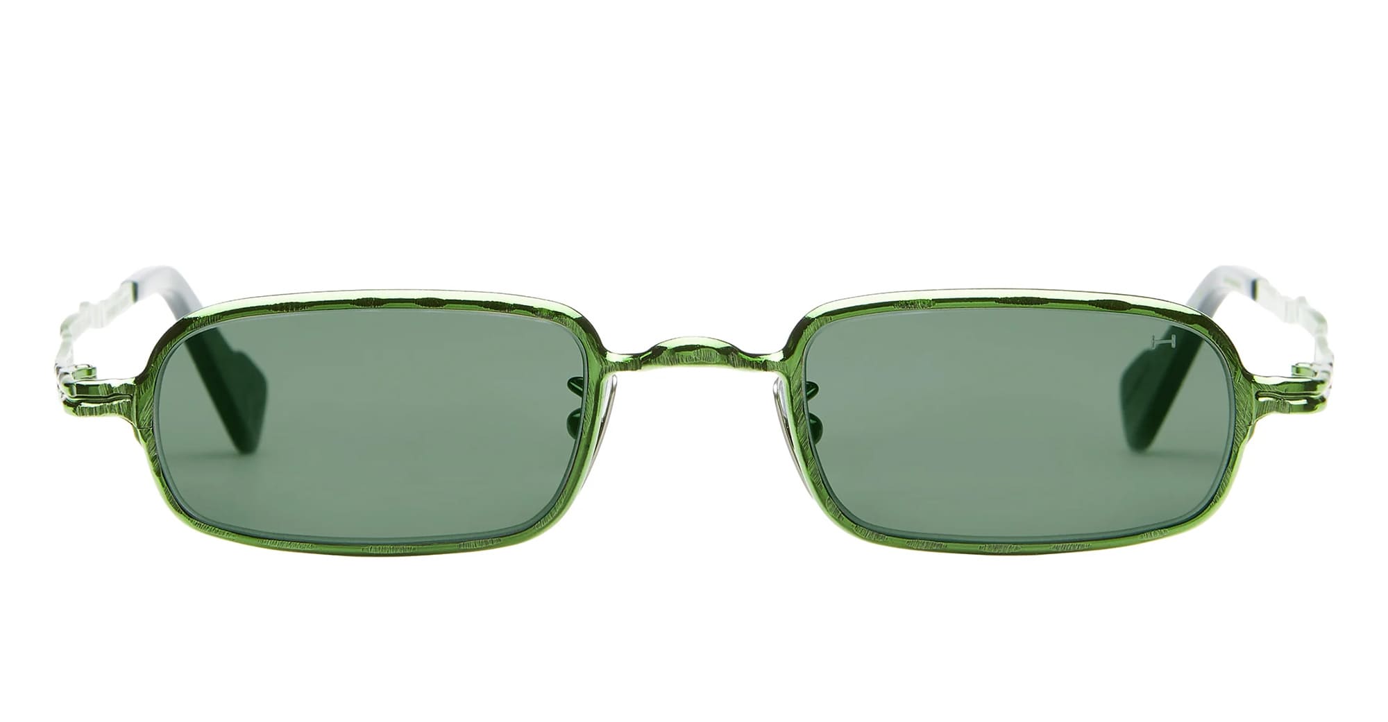 Ottica Mondello Roma - Kuboraum - KRSZ18HB000000FE - MASK Z18 HB - HAMBURGER BANHOFF - metal, acetate - shape Rectangular - green - EYEWEAR - SUNGLASSES - Unisex,Uomo,Donna,Women,Men - lens Green - Made In Italy