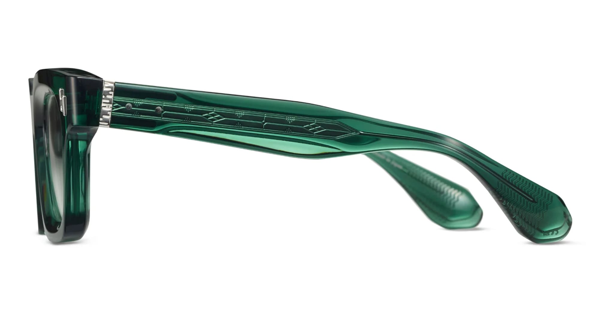 Ottica Mondello Roma - Tanabiku - DT-03G - SUISEN - GREEN - Acetate - shape Squared - green - EYEWEAR - EYEGLASSES - Unisex,Uomo,Donna,Women,Men - lens Clear - Made In Japan