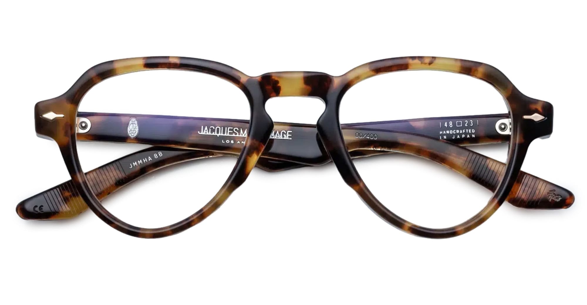 Ottica Mondello Roma - Jacques Marie Mage - JMMHARX-8B - HATFIELD - HAVANA 8 RX - Acetate - shape Aviator - Havana - EYEWEAR - EYEGLASSES - Uomo,Men - lens Clear - Made In Japan