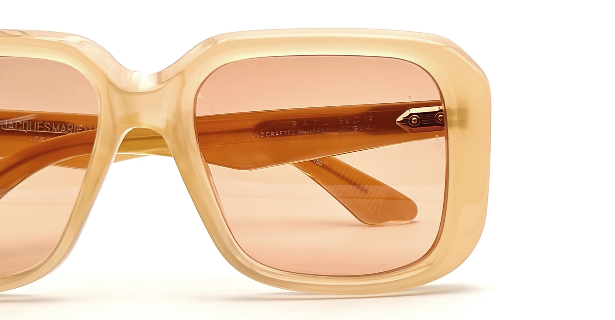 Ottica Mondello Roma - Jacques Marie Mage - J-ESN-GW-T7014J-OS - PAT - SUNDIAL - Acetate - shape Squared - yellow - EYEWEAR - SUNGLASSES - Donna,Women - lens sepia - Made In Italy