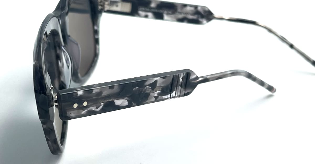 Ottica Mondello Roma - Thom Browne - UES928A-G0002-025-56 - SQUARE - DARK GREY - Acetate - shape  - grey - EYEWEAR - SUNGLASSES - Uomo,Men - lens  - Made In Japan