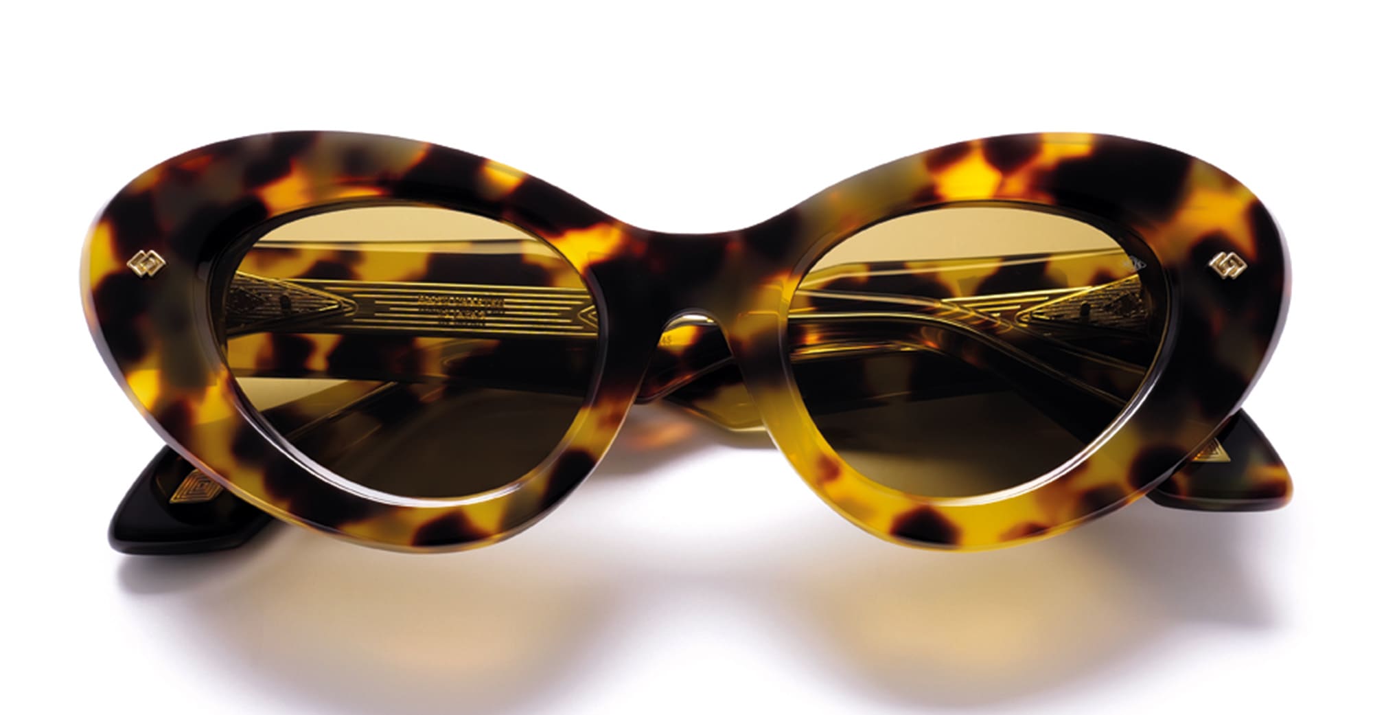 Ottica Mondello Roma - Daizo - A-BFR001-L1-VB01 - REI - leopard / vintage brown lens - Acetate - shape Butterfly - Havana - EYEWEAR - SUNGLASSES - Unisex,Uomo,Donna,Women,Men - lens Brown - Made In Japan