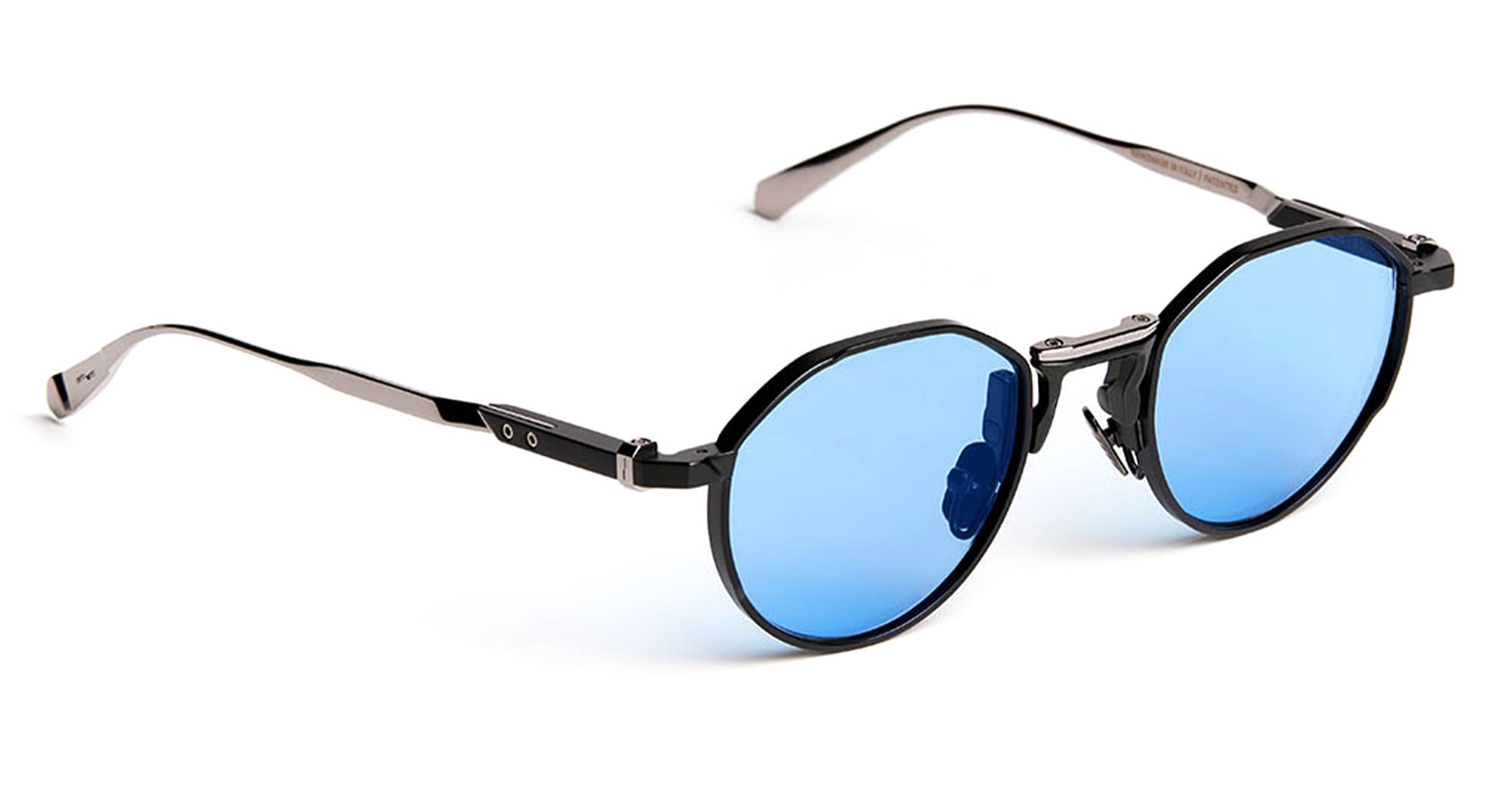  Blue Lens - Titanium - shape  - grey - EYEWEAR - SUNGLASSES - Uomo,Men - lens  - Made In Italy