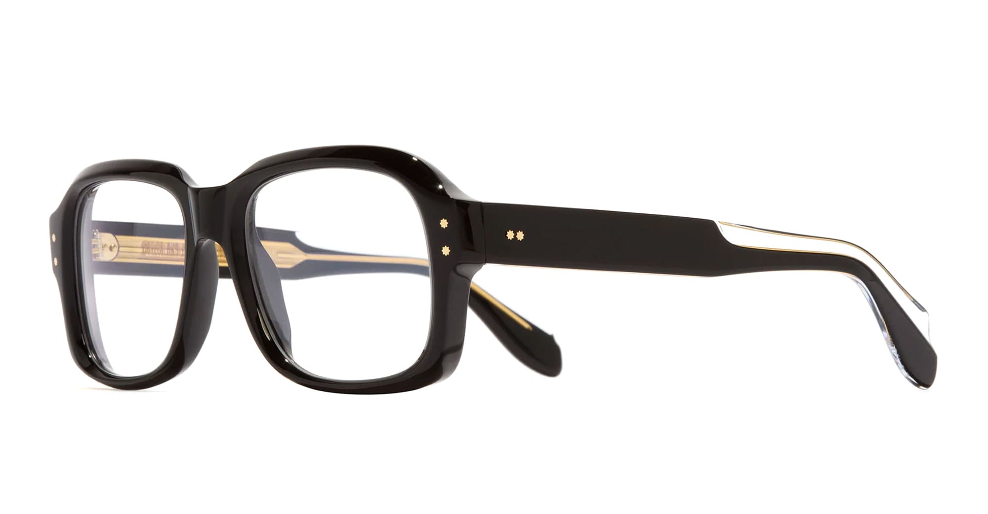 Ottica Mondello Roma - Cutler and Gross - CGOP-9852-52-01 - 9852 - BLACK RX - Acetate - shape  - Black - EYEWEAR - EYEGLASSES - Uomo,Men - lens  - Made In Italy