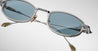 Ottica Mondello Roma - Jacques Marie Mage - JMMLV-16Y - LAST FRONTIER VI - HARDIN - GAIA - Titanium - shape Oval - silver, gold - EYEWEAR - SUNGLASSES - Unisex,Uomo,Donna,Women,Men - lens Blue - Made In Japan