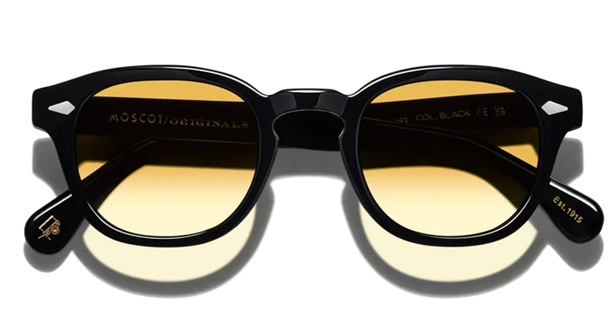  CUSTOM CHESTNUT FADE LENS - Acetate - shape Classic - Black - EYEWEAR - SUNGLASSES - Unisex,Uomo,Donna,Women,Men - lens Gradient brown - Made In China