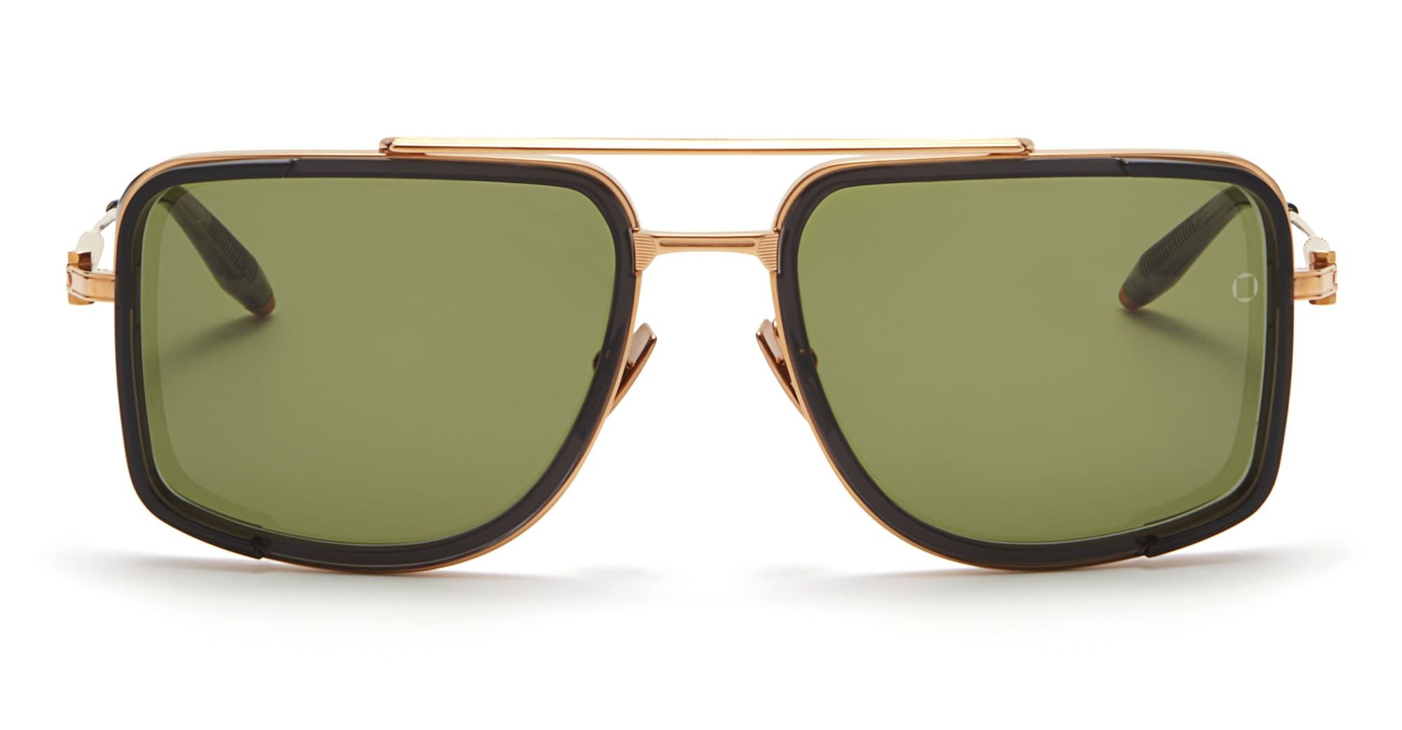  DARK GREY CRYSTAL - Acetate, titanium - shape  - gold, grey - EYEWEAR - SUNGLASSES - Uomo,Men - lens  - Made In Japan