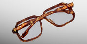 Ottica Mondello Roma - Jacques Marie Mage - JMMOTRX-H13 - DOMOTO - HONEYCOMB RX - Acetate - shape Squared - Havana - EYEWEAR - SUNGLASSES - Unisex,Uomo,Donna,Women,Men - lens Clear - Made In Japan