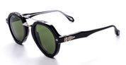 Ottica Mondello Roma - Daizo - AHMB-AVR001e-B1-PG01 - KOJI - black / green lens - Acetate, titanium - shape Aviator - Black - EYEWEAR - SUNGLASSES - Unisex,Uomo,Donna,Women,Men - lens Green - Made In Japan