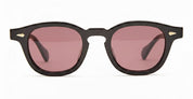 Ottica Mondello Roma - Julius Tart - JTPL-102A-2B-WINE - AR 46X24 - BLACK / WINE LENS - Acetate - shape Panto - Black - EYEWEAR - SUNGLASSES - Unisex,Uomo,Donna,Women,Men - lens red - Made In Japan