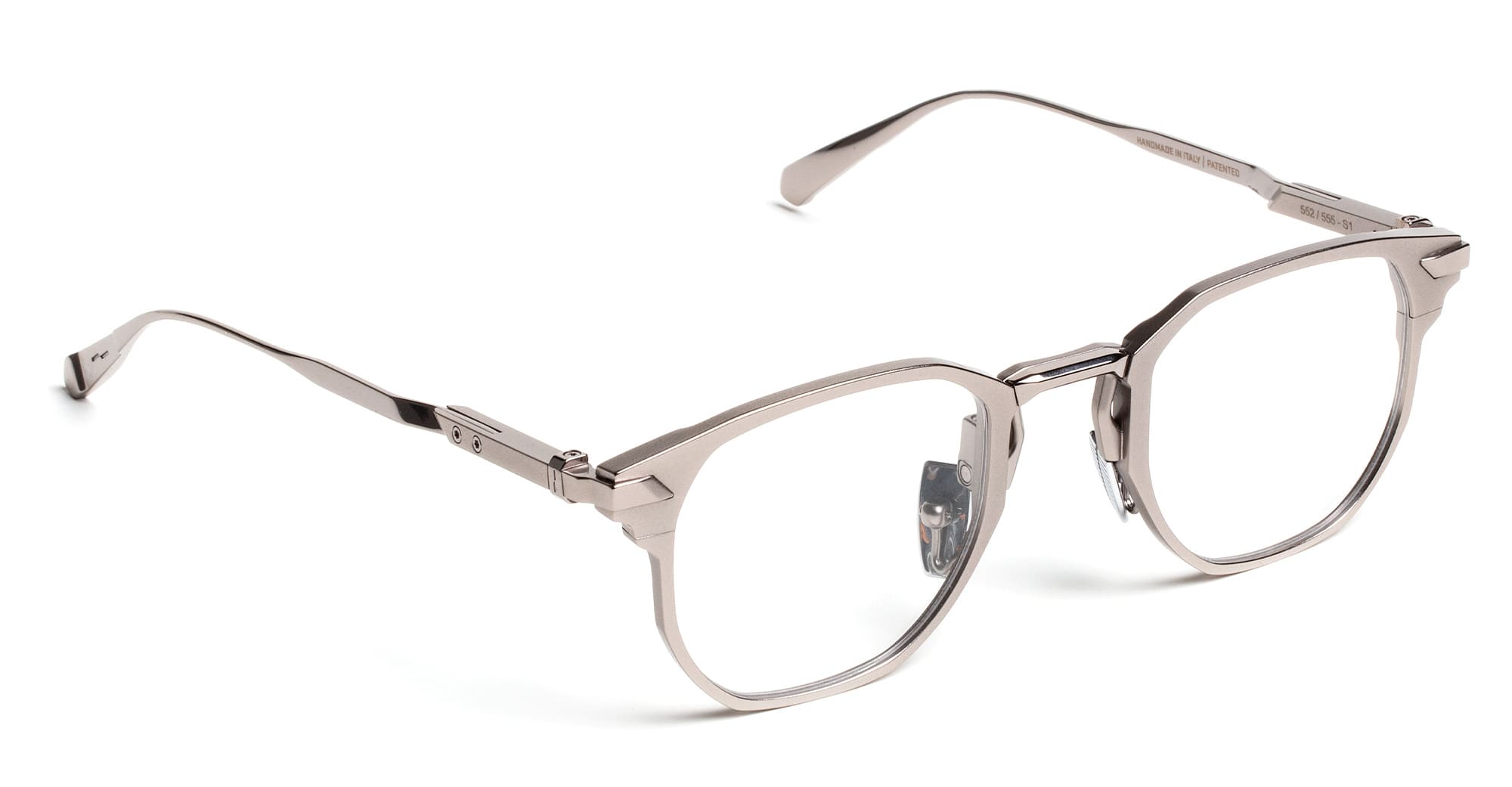 Ottica Mondello Roma - Movitra - VIS INSITA 01-C2 D - VIS INSITA 01 - C2 Light Gunmetal RX - Titanium - shape Panto - Silver - EYEWEAR - EYEGLASSES - Uomo,Men - lens Clear - Made In Italy