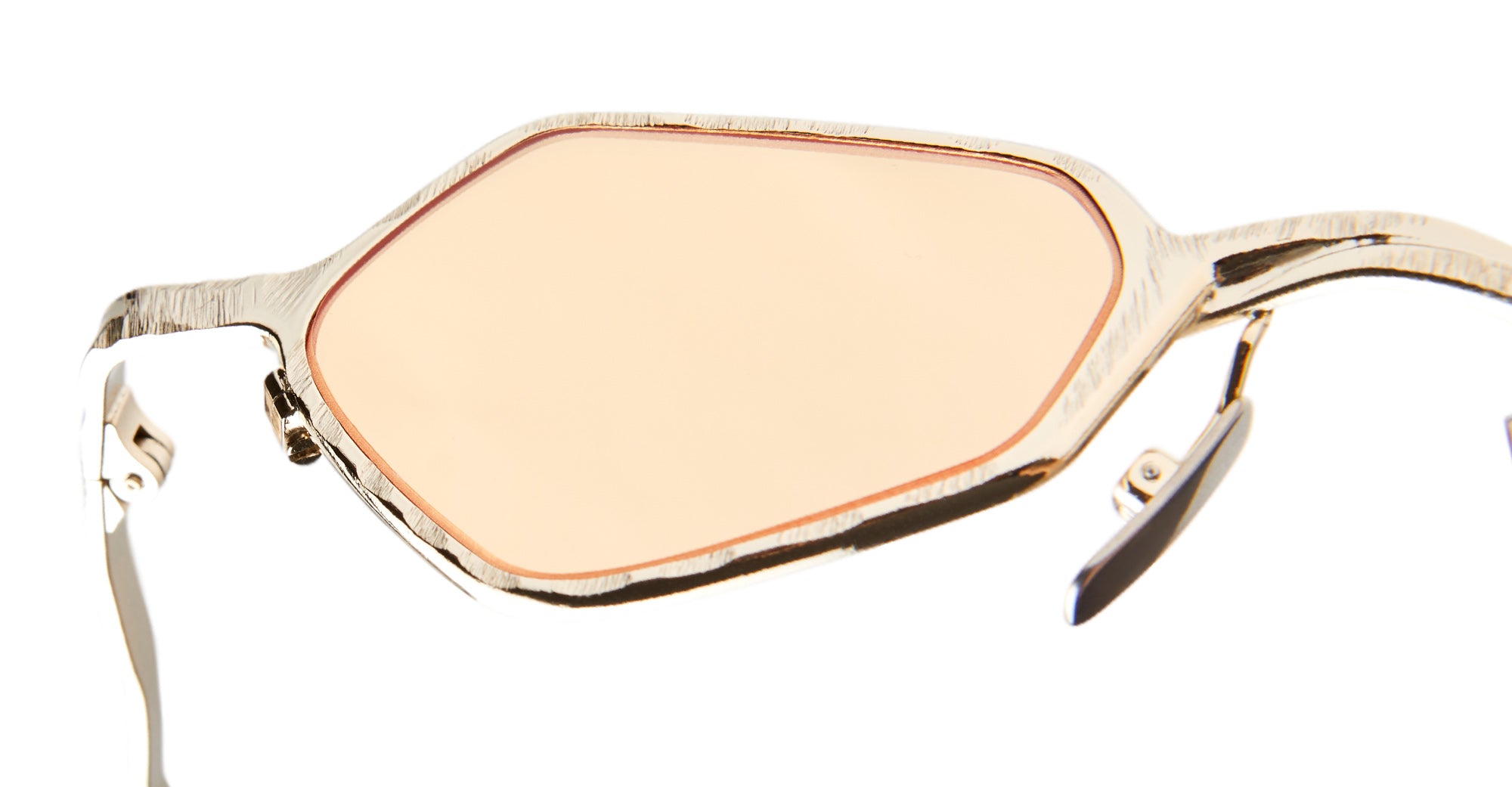 Ottica Mondello Roma - Kuboraum - KRSZ25LG0000002R - MASK Z25 - LIGHT GOLD - metal, acetate - shape Geometrical - light gold - EYEWEAR - SUNGLASSES - Unisex,Uomo,Donna,Women,Men - lens orange - Made In Italy