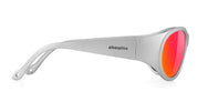 Ottica Mondello Roma - Alba Optics - 8050054515229 - ANVMA 99 - SILVER METAL / VZUM LAVA - Tr90 - shape Oval - Silver - EYEWEAR - SUNGLASSES - Unisex,Uomo,Donna,Women,Men - lens red - Made In Italy