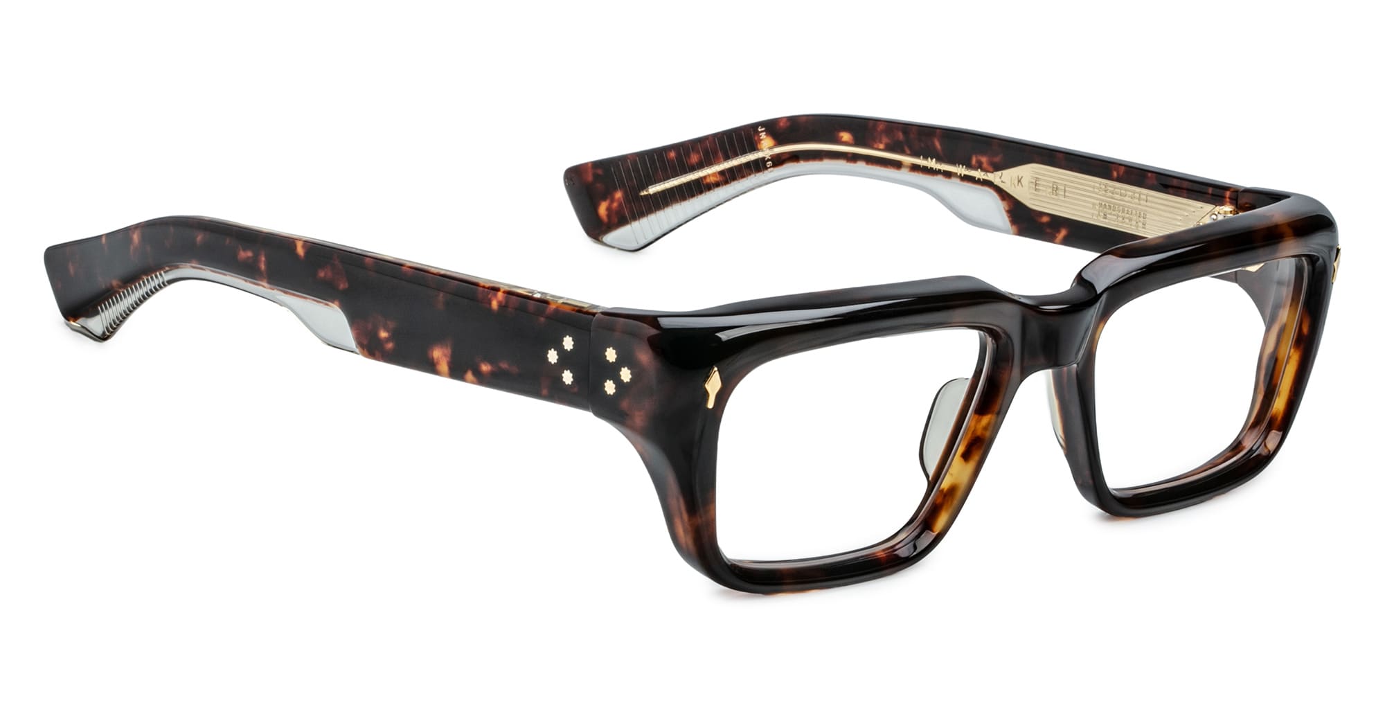 Ottica Mondello Roma - Jacques Marie Mage - JMMWKRX-6B - WALKER - HAVANA 6 RX - Acetate - shape Rectangular - Havana - EYEWEAR - SUNGLASSES - Uomo,Men - lens Clear - Made In Japan