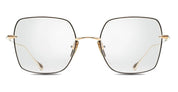 Ottica Mondello Roma - DITA - DTX523-50-03-Z - CEREBAL - BLACK RX - Titanium - shape Squared - Black, gold - EYEWEAR - EYEGLASSES - Donna,Women - lens Clear - Made In Japan