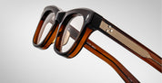 Ottica Mondello Roma - Jacques Marie Mage - JMMODRX-13W - GODARD - ZOLTAR RX - Acetate - shape Squared - brown - EYEWEAR - EYEGLASSES - Unisex,Uomo,Donna,Women,Men - lens Clear - Made In Japan