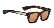 Ottica Mondello Roma - Jacques Marie Mage - JMMQU-15D - JOHNNY CASH BY JMM: QUENTIN - SAMOA - Acetate - shape Rectangular - Tortoise - EYEWEAR - SUNGLASSES - Uomo,Men - lens orange - Made In Japan