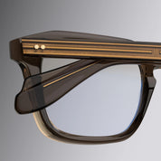 Ottica Mondello Roma - Cutler and Gross - CGOP-1416-49-05 - 1416 - BROWN CRYSTAL RX - Acetate - shape Squared - brown - EYEWEAR - EYEGLASSES - Unisex,Uomo,Donna,Women,Men - lens Clear - Made In Italy